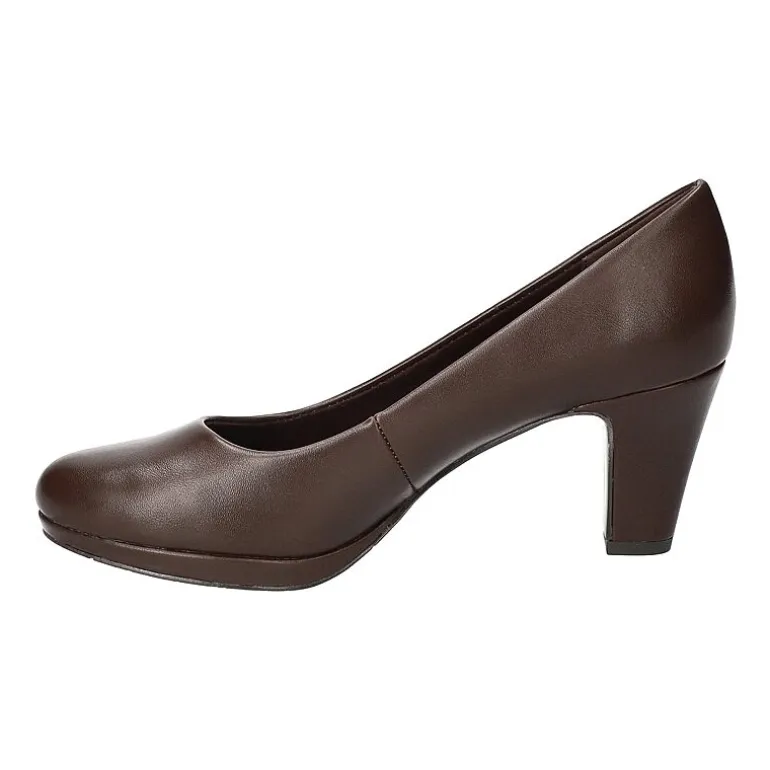 Easy Street Equinox Womens Round Stiletto Heel Pumps