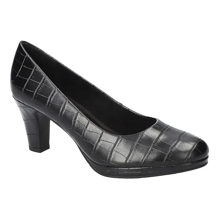 Easy Street Equinox Womens Round Stiletto Heel Pumps