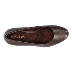 Easy Street Equinox Womens Round Stiletto Heel Pumps