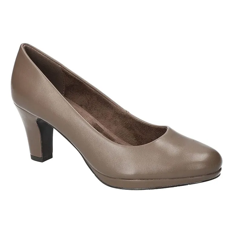 Easy Street Equinox Womens Round Stiletto Heel Pumps