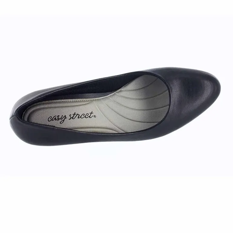 Easy Street Fabulous Womens Round Cone Heel Pumps