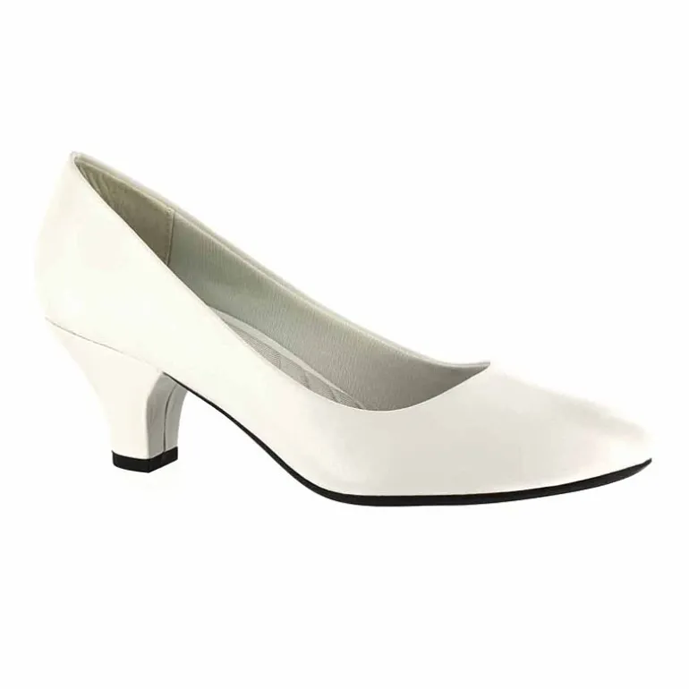 Easy Street Fabulous Womens Round Cone Heel Pumps
