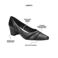 Easy Street Lizbeth Womens Pointed Closed Toe Block Heel Pumps