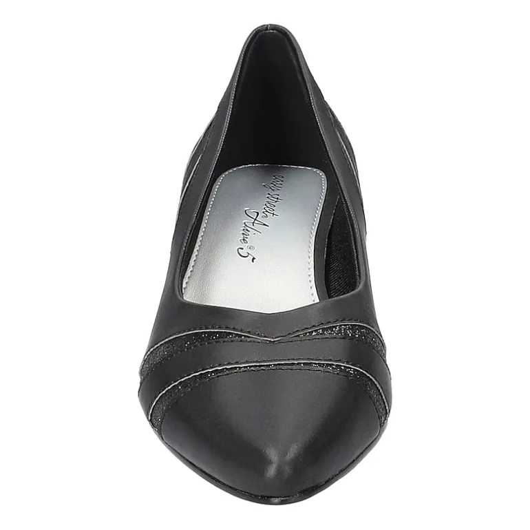 Easy Street Lizbeth Womens Pointed Closed Toe Block Heel Pumps