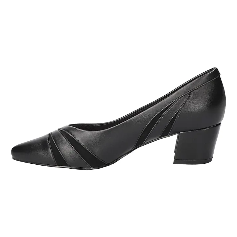 Easy Street Lizbeth Womens Pointed Closed Toe Block Heel Pumps