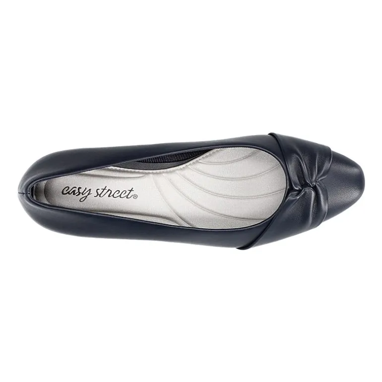 Easy Street Lyanna Womens Round Closed Toe Flat Heel Pumps
