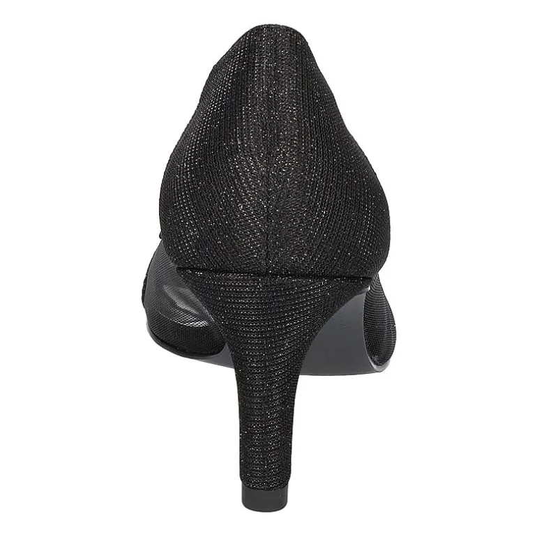 Easy Street Picaboo Womens Round Open Toe Stiletto Heel Pumps