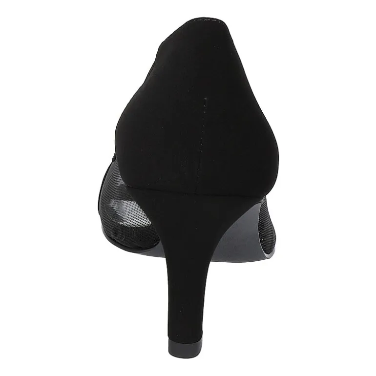 Easy Street Picaboo Womens Round Open Toe Stiletto Heel Pumps