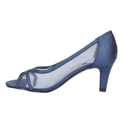 Easy Street Picaboo Womens Round Open Toe Stiletto Heel Pumps