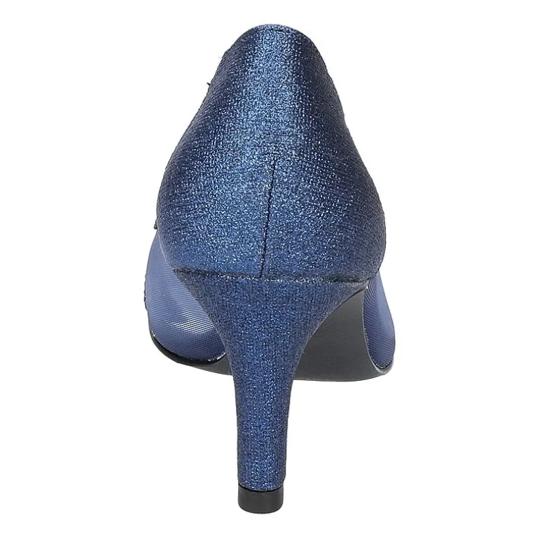 Easy Street Picaboo Womens Round Open Toe Stiletto Heel Pumps