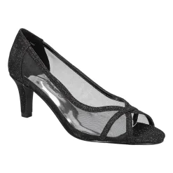 Easy Street Picaboo Womens Round Open Toe Stiletto Heel Pumps