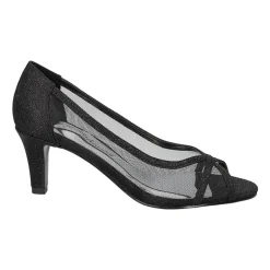 Easy Street Picaboo Womens Round Open Toe Stiletto Heel Pumps