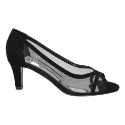 Easy Street Picaboo Womens Round Open Toe Stiletto Heel Pumps