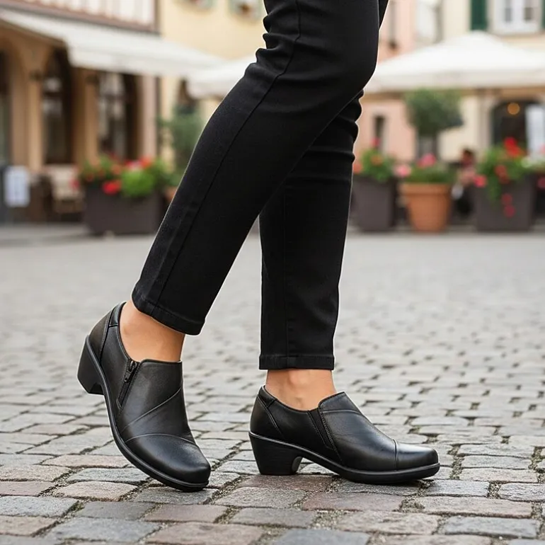 Easy Street Rey Womens Round Closed Toe Clogs