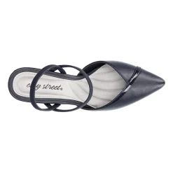 Easy Street Unna Womens Pointed Closed Toe Kitten Heel Pumps