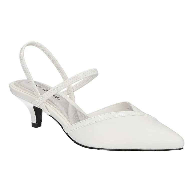 Easy Street Unna Womens Pointed Closed Toe Kitten Heel Pumps