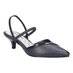 Easy Street Unna Womens Pointed Closed Toe Kitten Heel Pumps