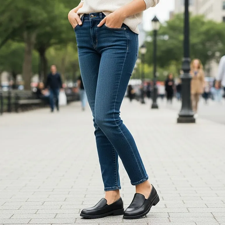 Easy Street Vanessa Womens Moc Closed Toe Slip-On Shoe