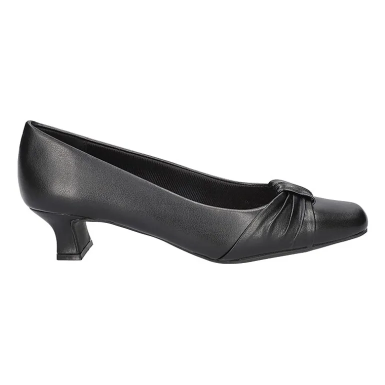 Easy Street Waive Womens Square Kitten Heel Pumps