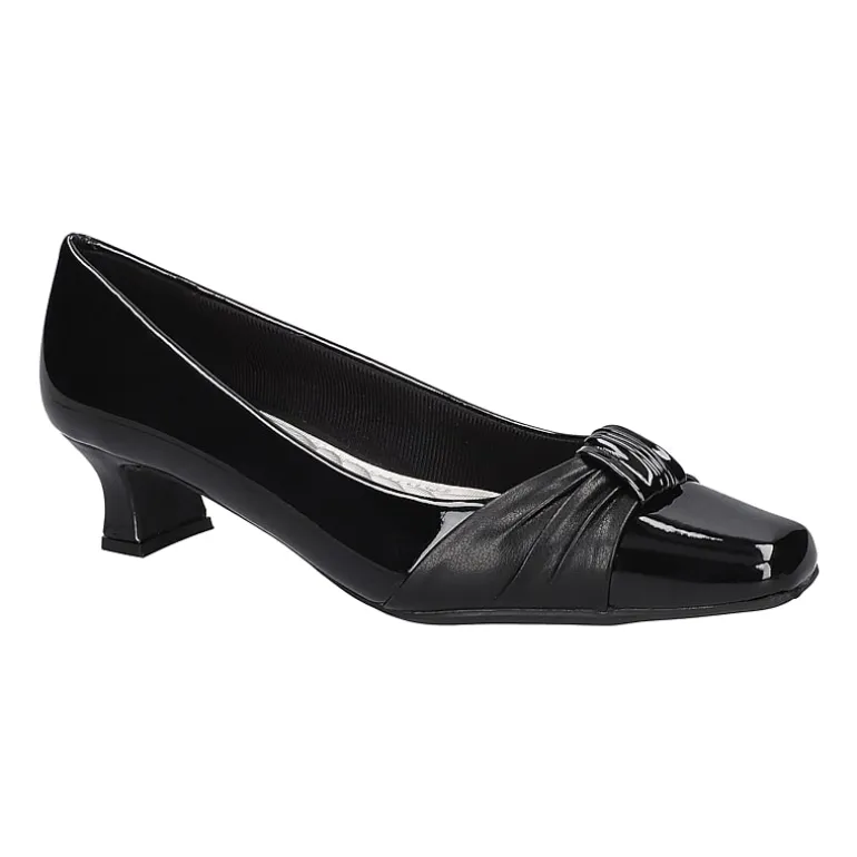Easy Street Waive Womens Square Kitten Heel Pumps