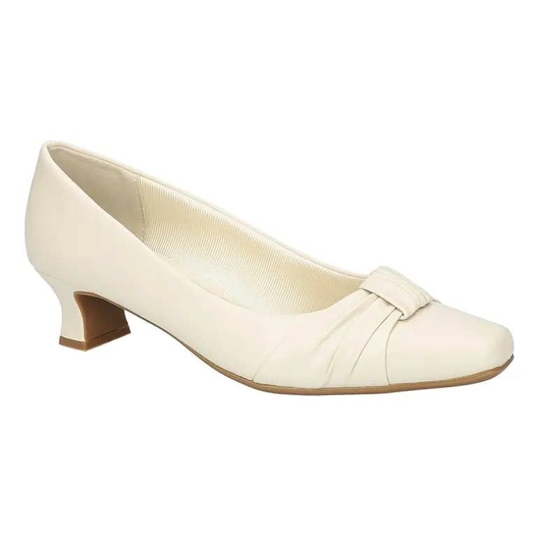 Easy Street Waive Womens Square Kitten Heel Pumps