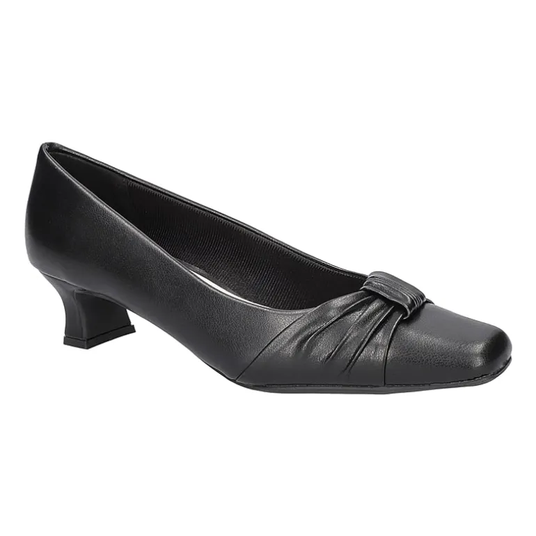 Easy Street Waive Womens Square Kitten Heel Pumps