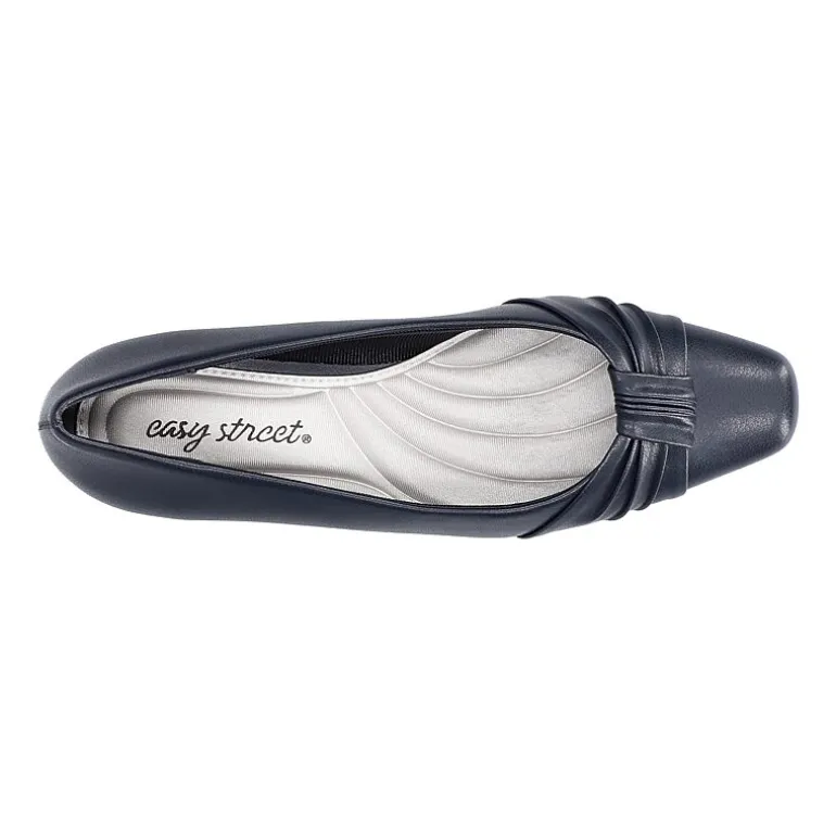 Easy Street Waive Womens Square Kitten Heel Pumps