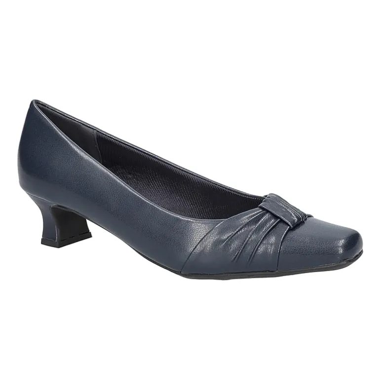 Easy Street Waive Womens Square Kitten Heel Pumps