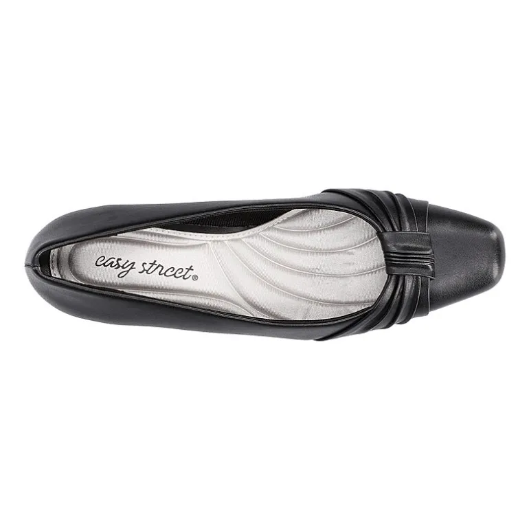 Easy Street Waive Womens Square Kitten Heel Pumps
