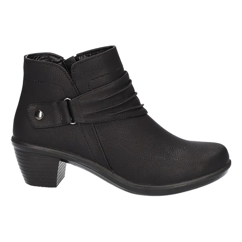 Easy Street Womens Damita Block Heel Booties