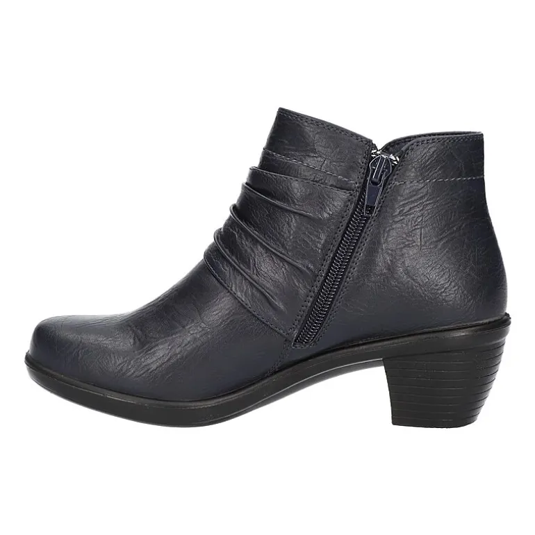 Easy Street Womens Damita Block Heel Booties