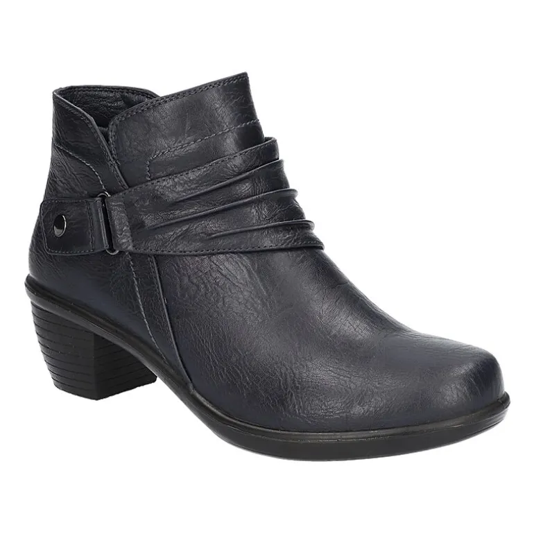 Easy Street Womens Damita Block Heel Booties