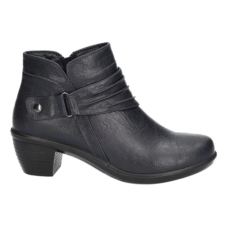 Easy Street Womens Damita Block Heel Booties
