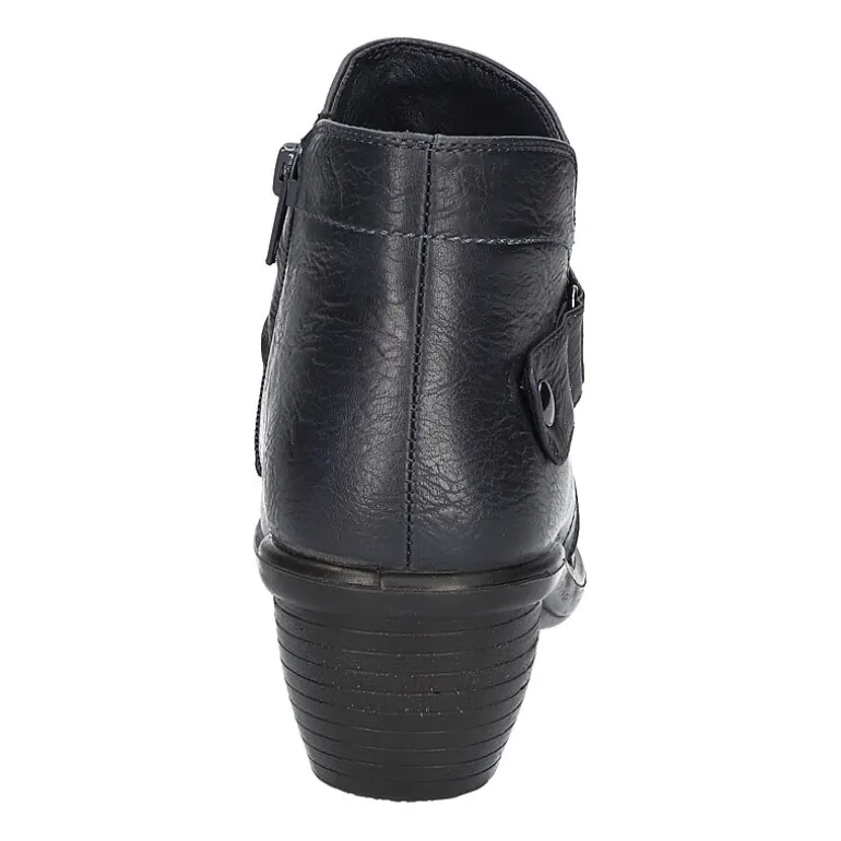Easy Street Womens Damita Block Heel Booties