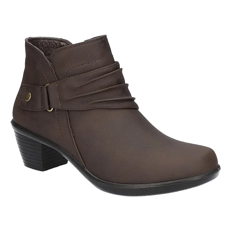 Easy Street Womens Damita Block Heel Booties