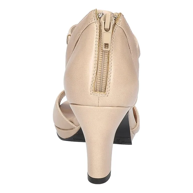 Easy Street Womens Flash Heeled Sandals