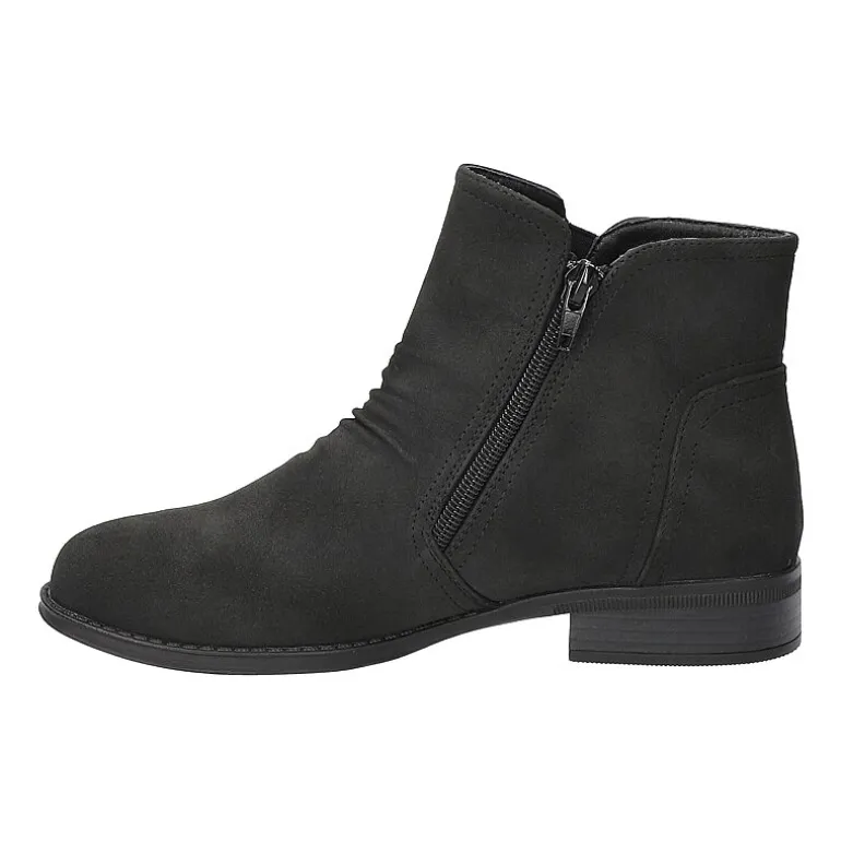 Easy Street Womens Junction Block Heel Booties