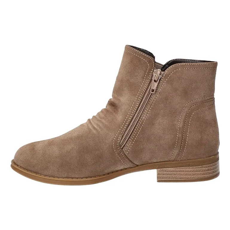 Easy Street Womens Junction Block Heel Booties