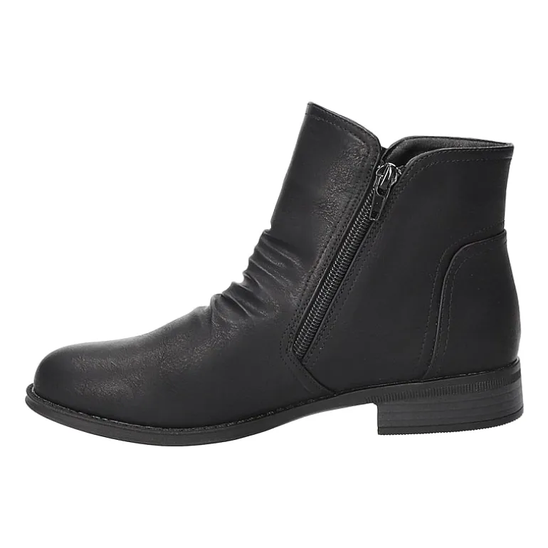 Easy Street Womens Junction Block Heel Booties