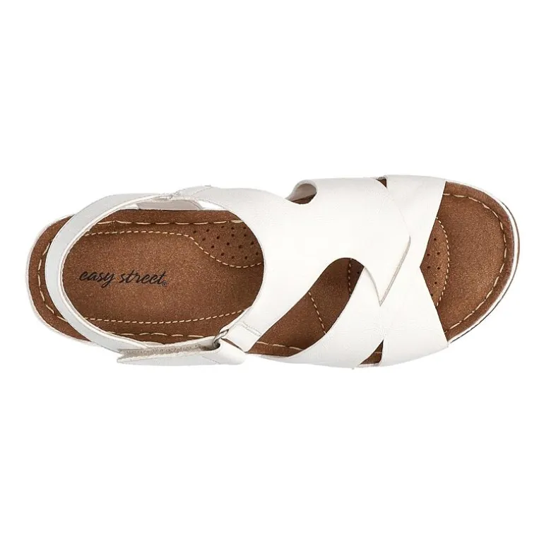 Easy Street Womens Lani Wedge Sandals