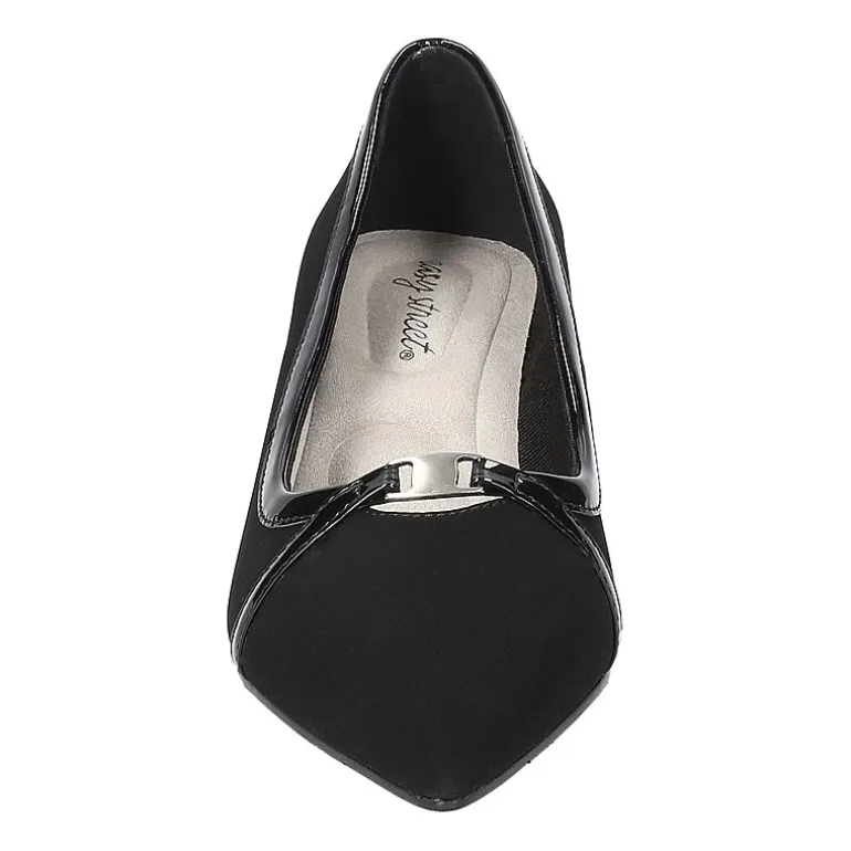 Easy Street Zayn Womens Pointed Closed Toe Kitten Heel Pumps