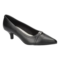 Easy Street Zayn Womens Pointed Closed Toe Kitten Heel Pumps
