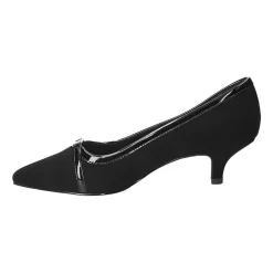 Easy Street Zayn Womens Pointed Closed Toe Kitten Heel Pumps