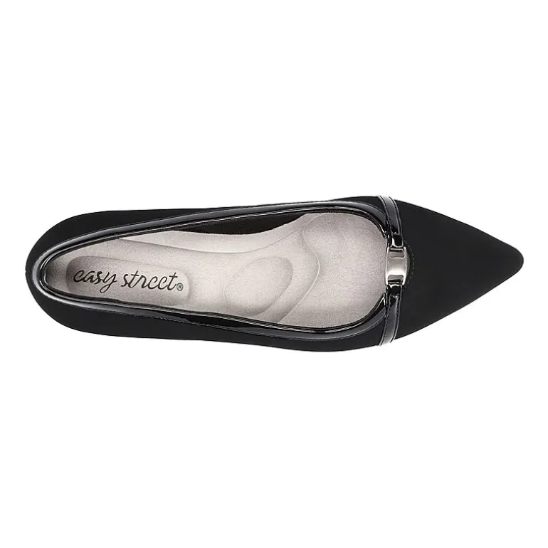 Easy Street Zayn Womens Pointed Closed Toe Kitten Heel Pumps