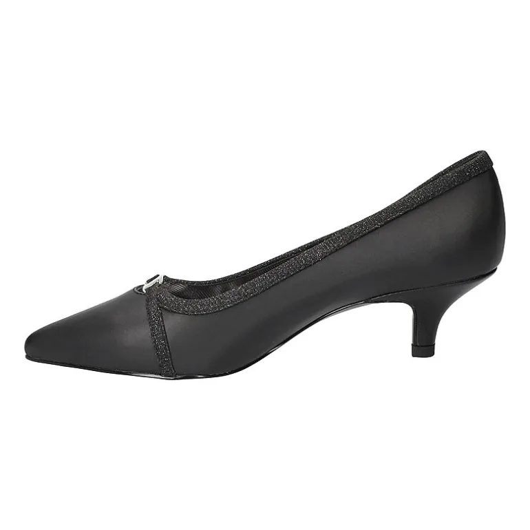 Easy Street Zayn Womens Pointed Closed Toe Kitten Heel Pumps