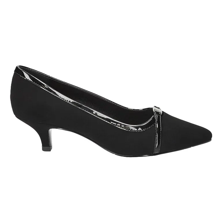 Easy Street Zayn Womens Pointed Closed Toe Kitten Heel Pumps