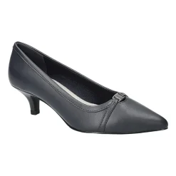Easy Street Zayn Womens Pointed Closed Toe Kitten Heel Pumps