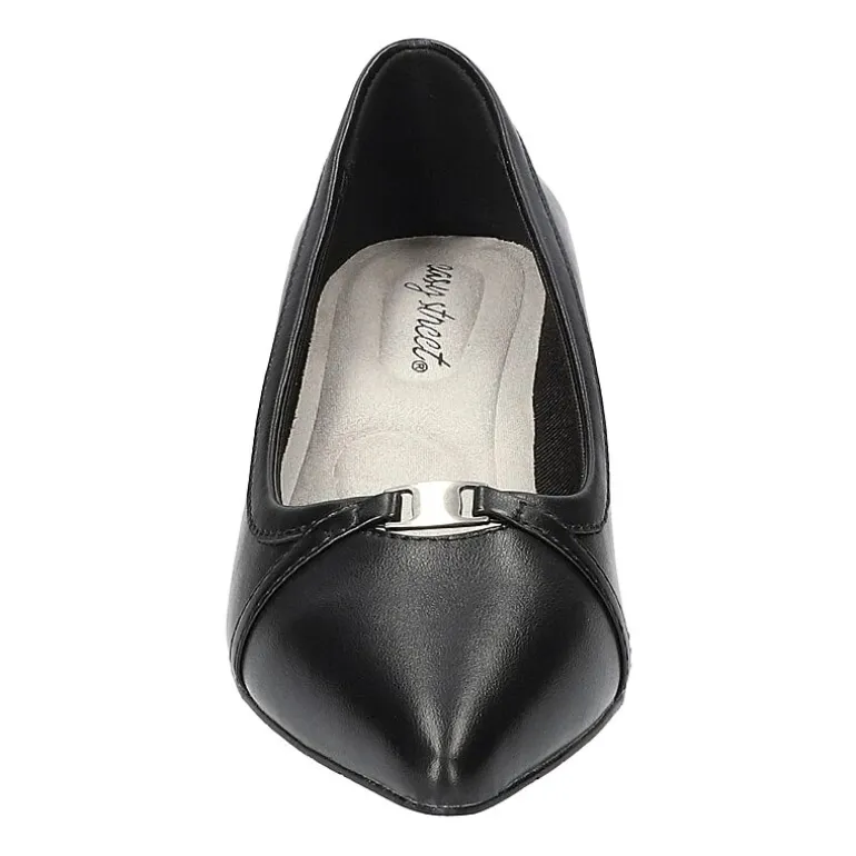 Easy Street Zayn Womens Pointed Closed Toe Kitten Heel Pumps