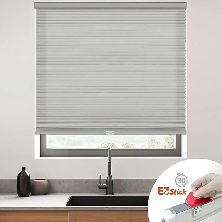 Eco Estates Ez Stick No Tool 1" Cut-To-Width Cordless Light-Filtering Cellular Shade