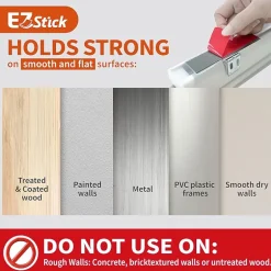 Eco Estates Ez Stick No Tool 1.5" Cut-To-Width Cordless Light-Filtering Cellular Shade